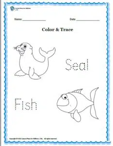 (Ocean Animals) Color & Trace