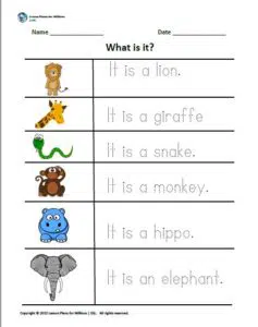 What is it 1 (animals tracing)