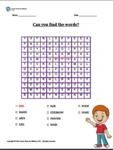 Can you find the words (with answer key)