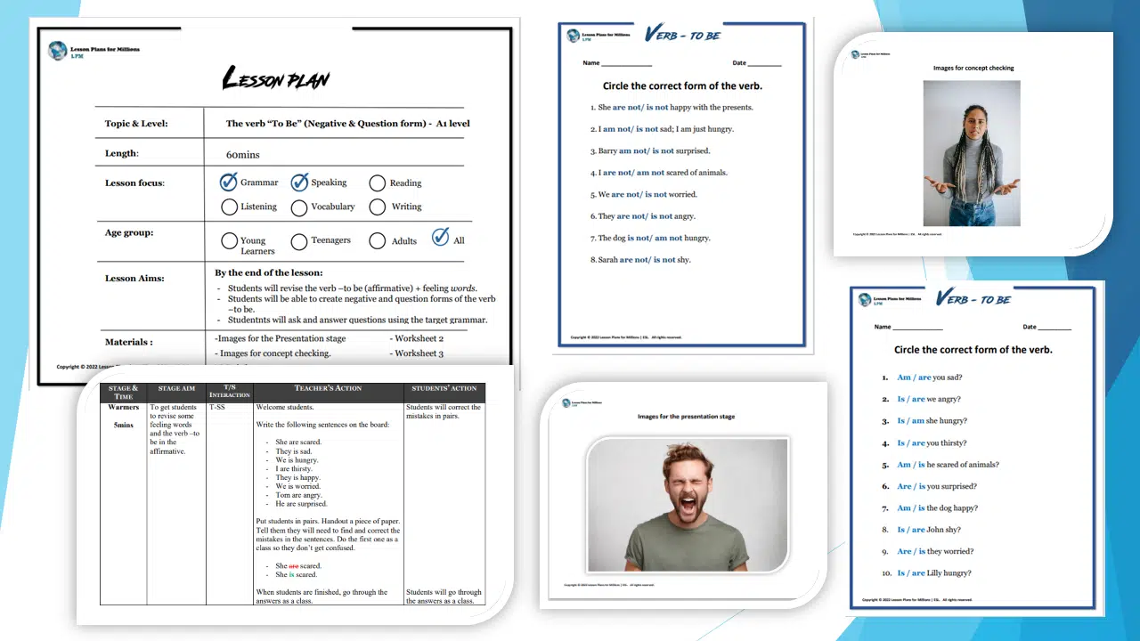 Verb ‘to be’ (Negative & Question form)